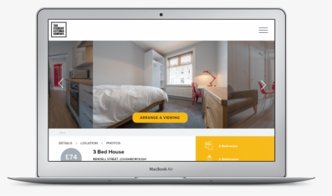 The Students Lettings Company Website On Macbook" 	onerror='this.onerror=null; this.remove();' XYZset="https - Comfort, HD Png Download, Free Download